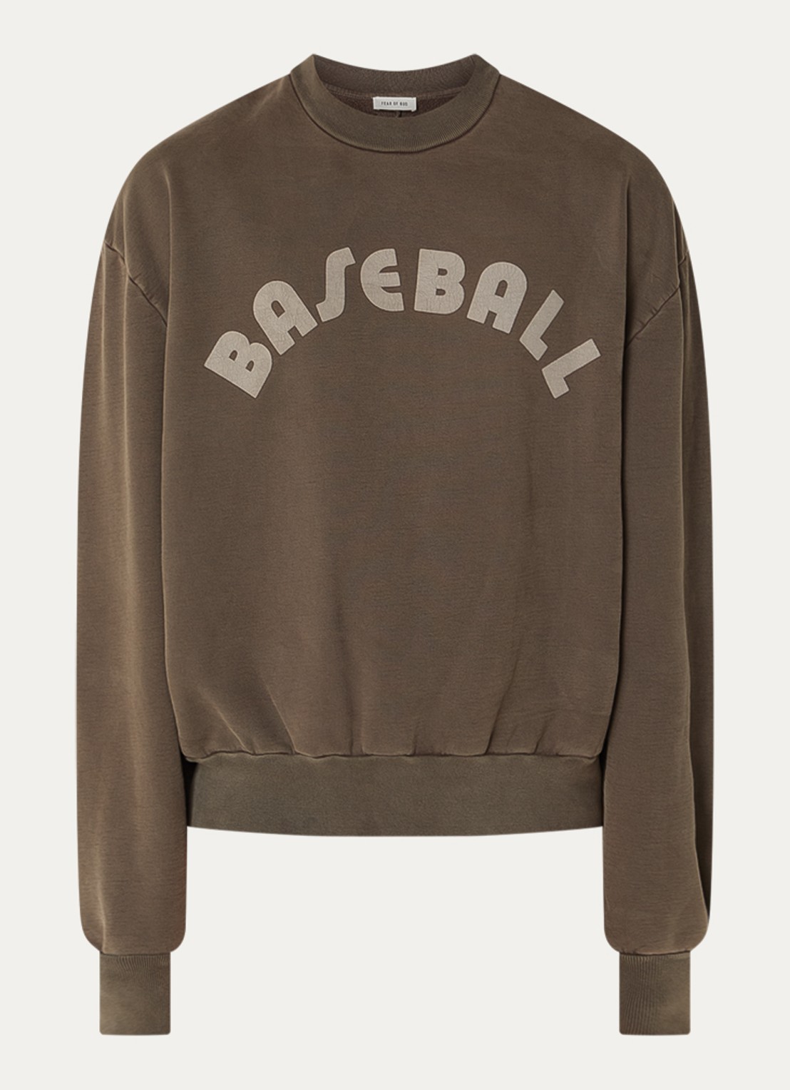 Fear of God Sweater met front- en backprint - voorkant 4 bruin