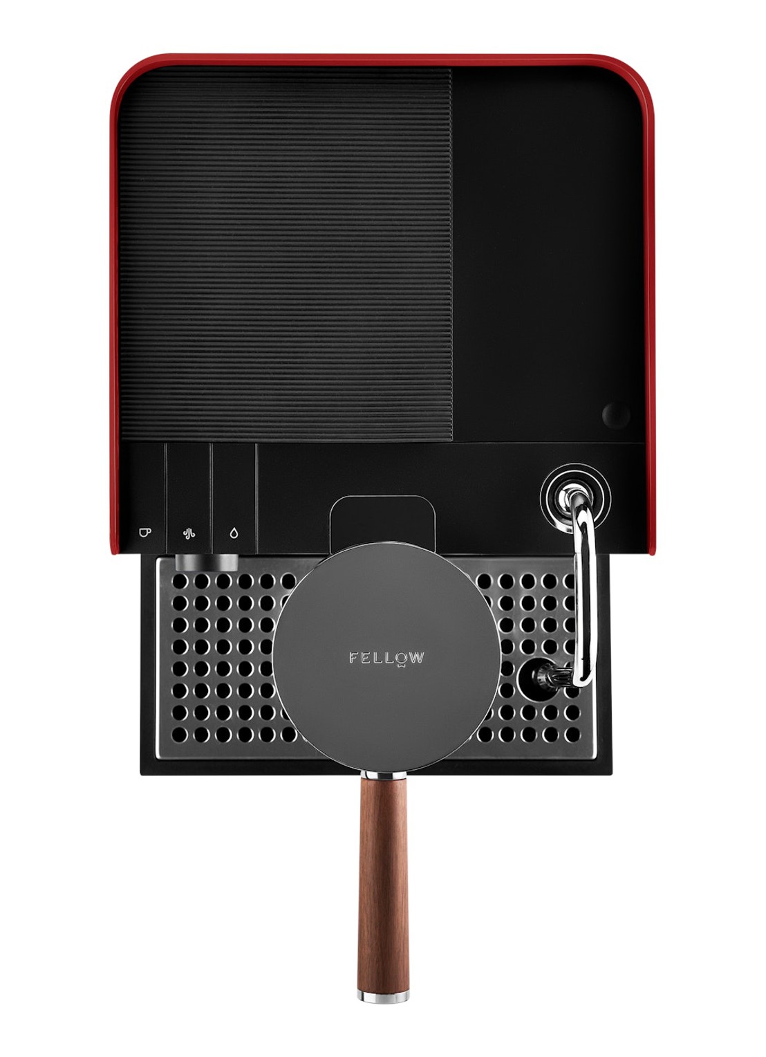 Fellow Espresso Series 1 espressomachine - voorkant 2 rood