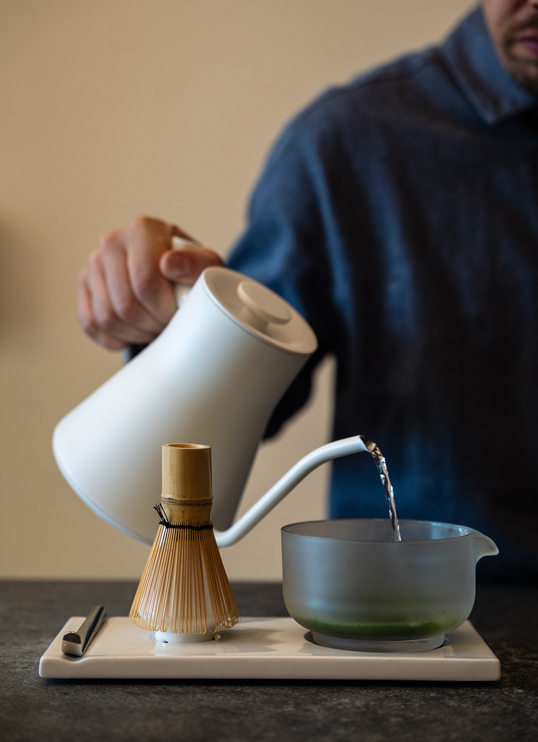 Fellow Matcha serviesset 6-delig - voorkant 2 wit