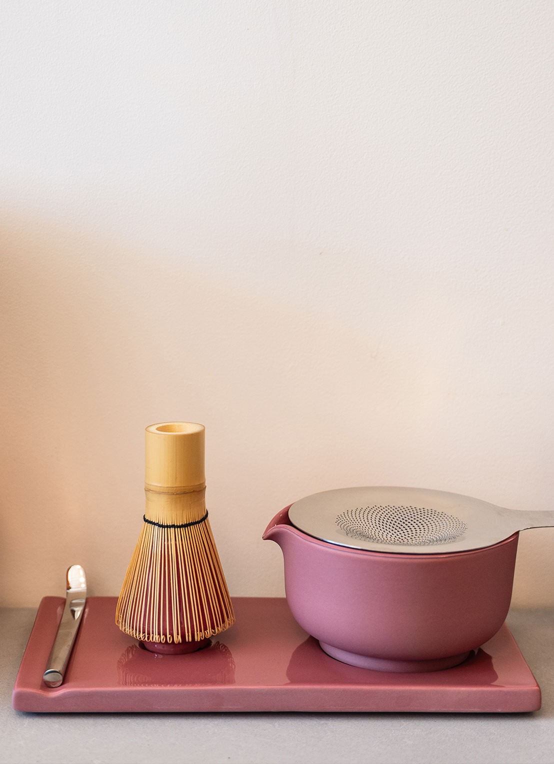 Fellow Matcha serviesset 6-delig - voorkant 3 roze