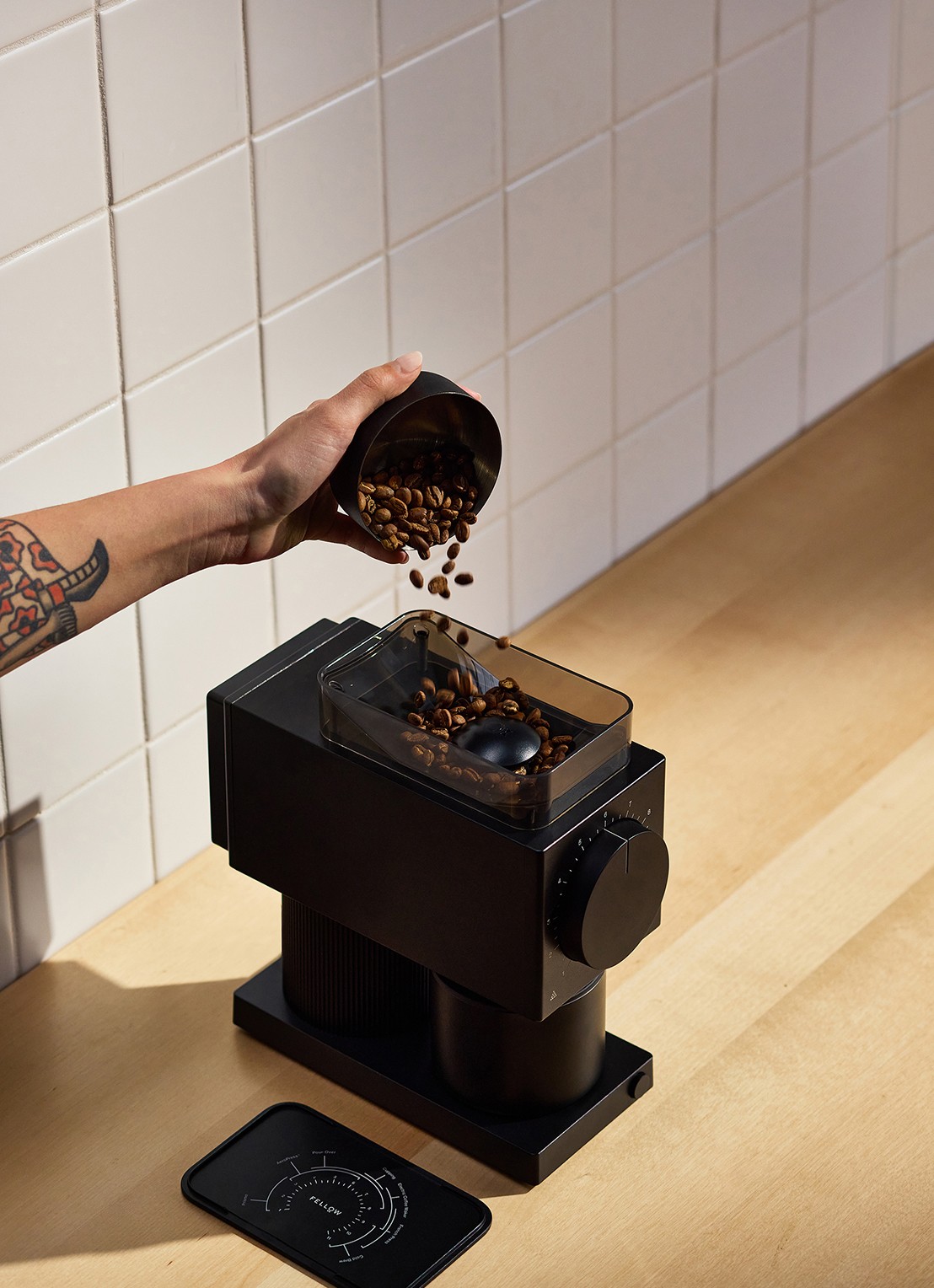Fellow Ode Brew Grinder Gen 2 koffiemolen - achterkant 4 zwart