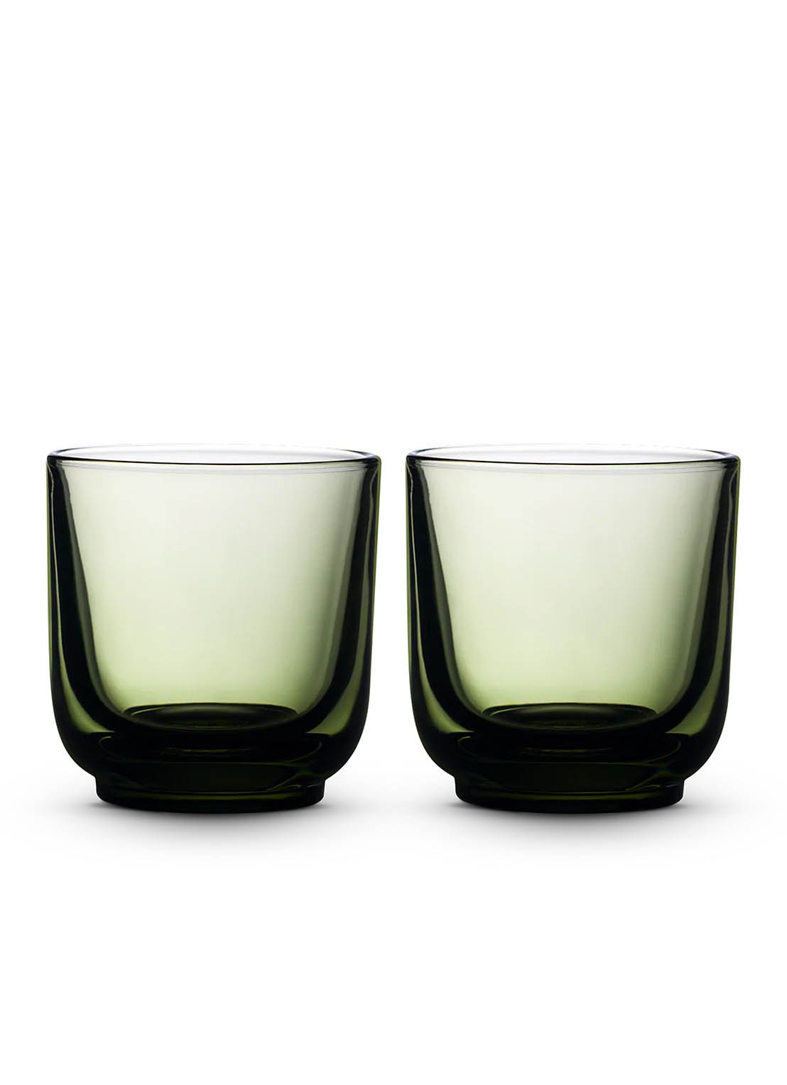 Fellow Pirch cappuccino glas set van 2 - voorkant groen