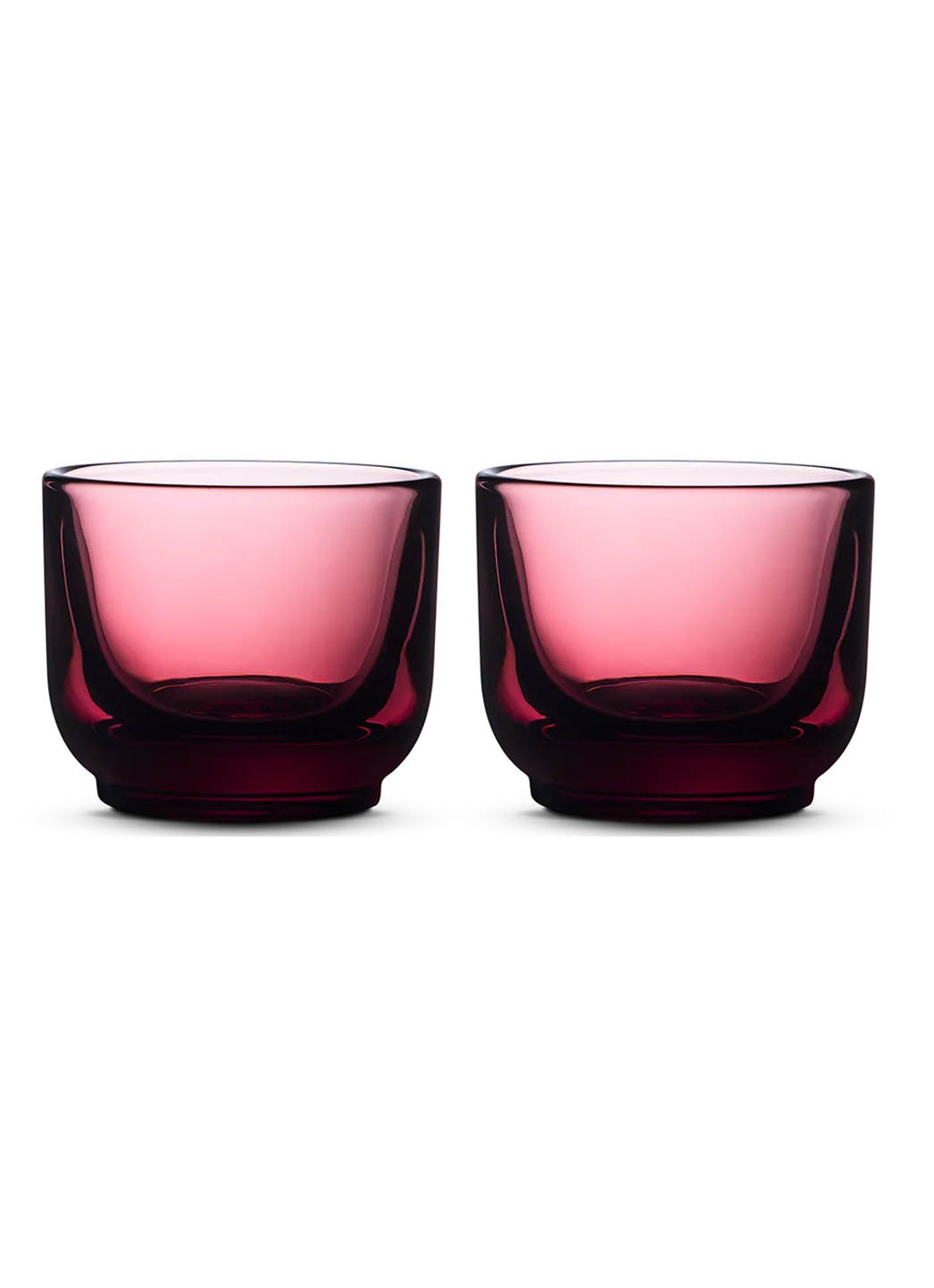 Fellow Pirch espresso glas set van 2 - voorkant roze