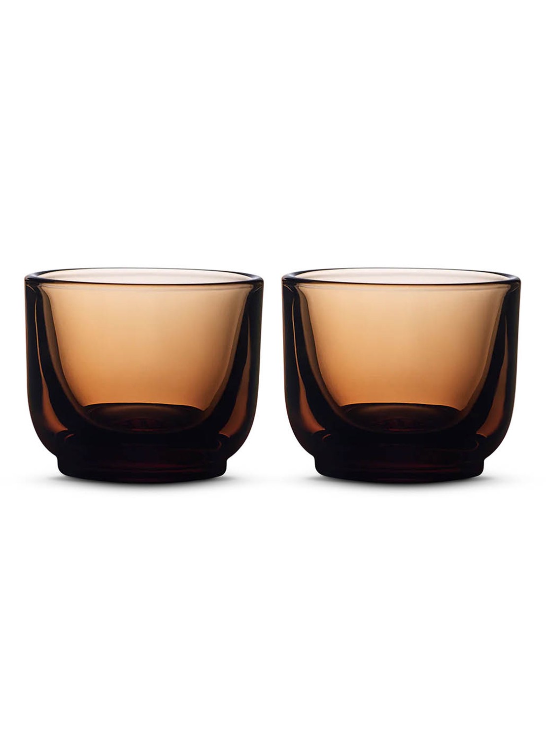 Fellow Pirch espresso glas set van 2 - voorkant bruin
