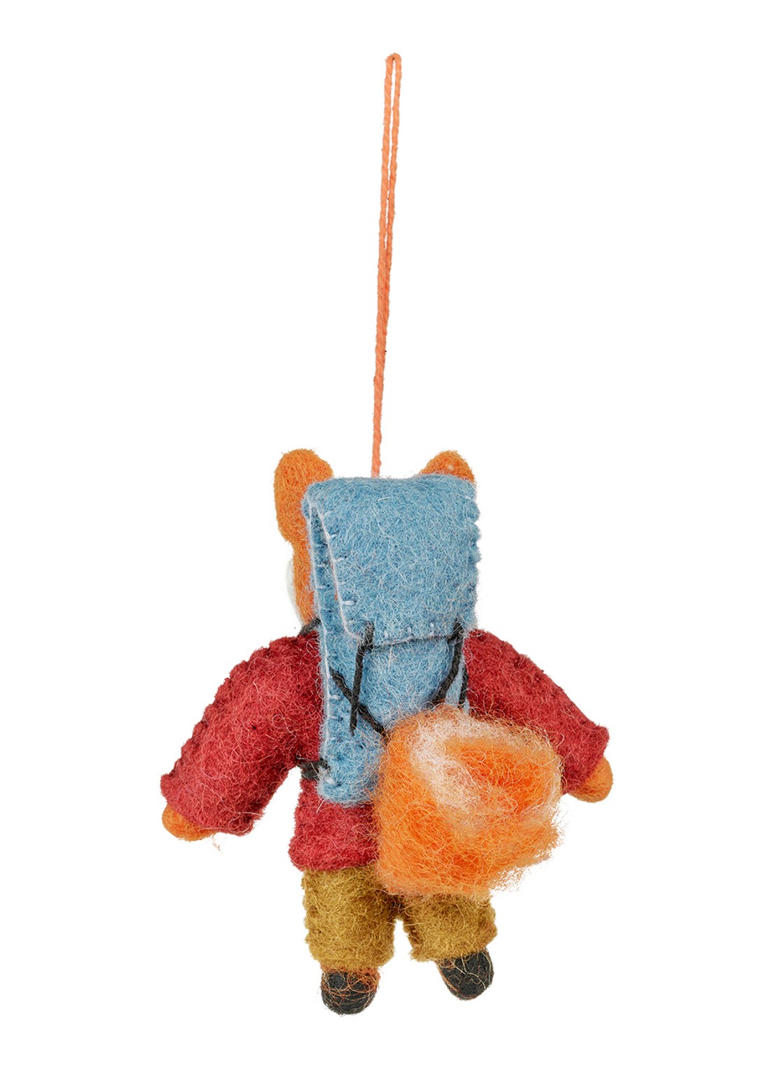 Felt So Good Hiking Fox kersthanger 10 cm - detail 5 rood
