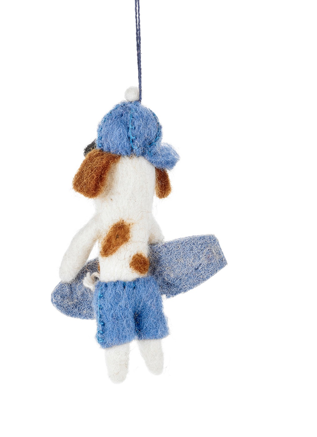 Felt So Good Waveriding Pooch kersthanger 10,5 cm - voorkant 5 blauw