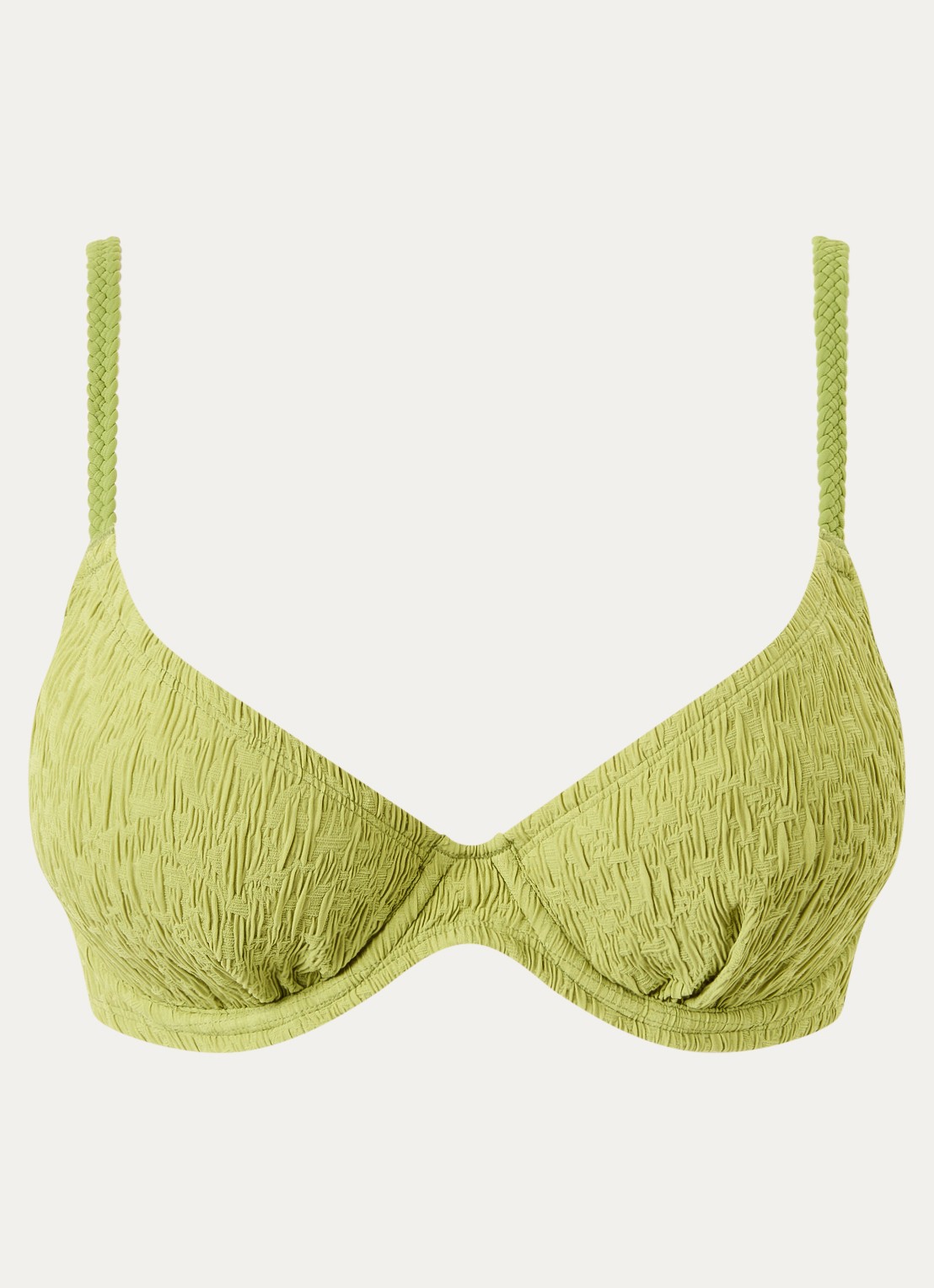 Femilet by Chantelle Catania plunge bikinitop met beugel - voorkant lime