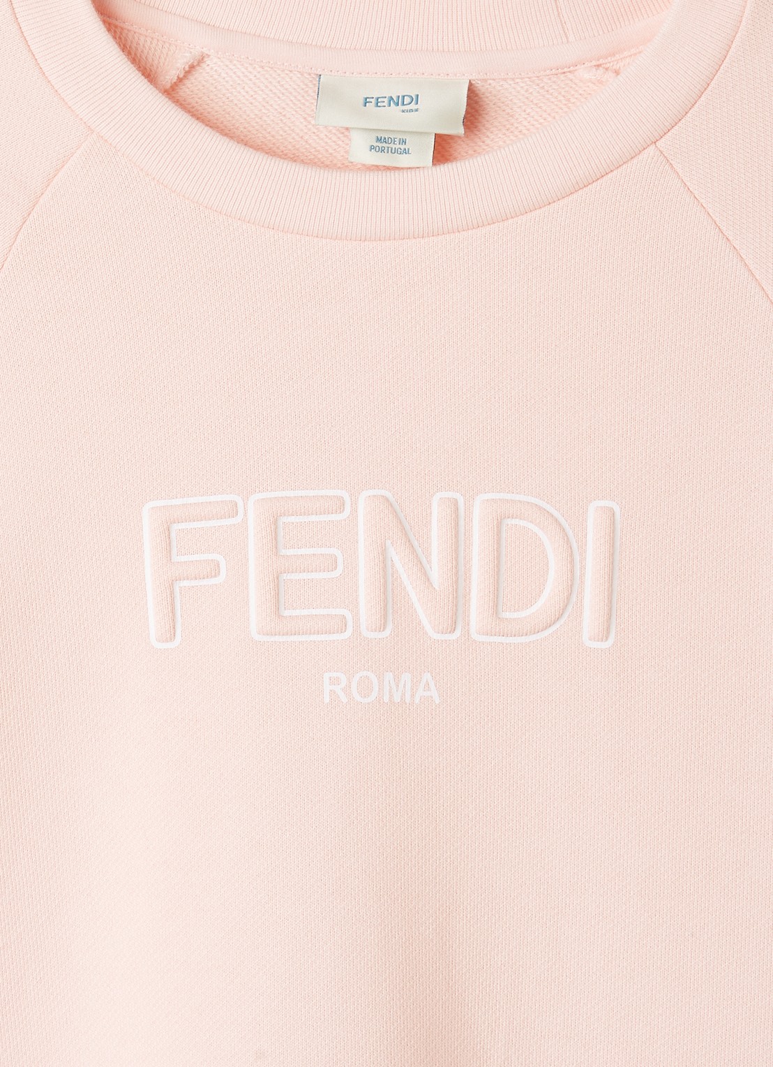 Fendi Abito jurk met 3D logo - detail roze