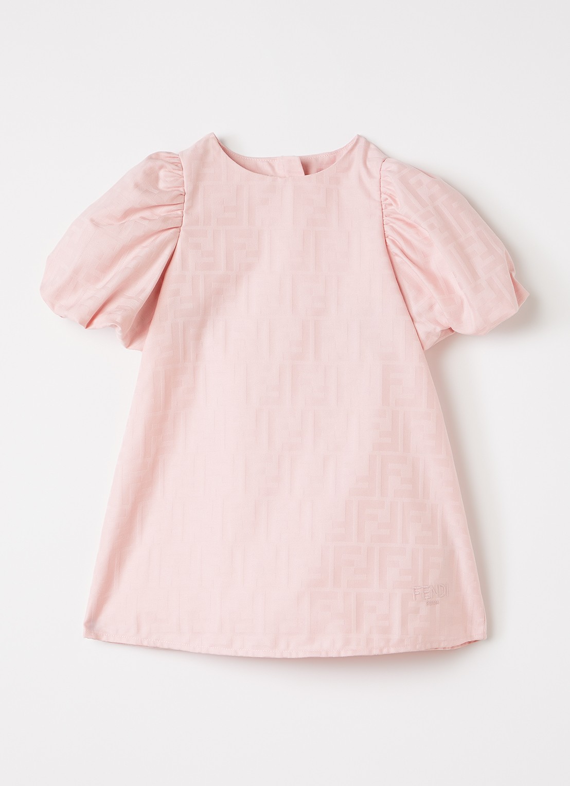 Fendi Abito T-shirt met logoprint - voorkant roze