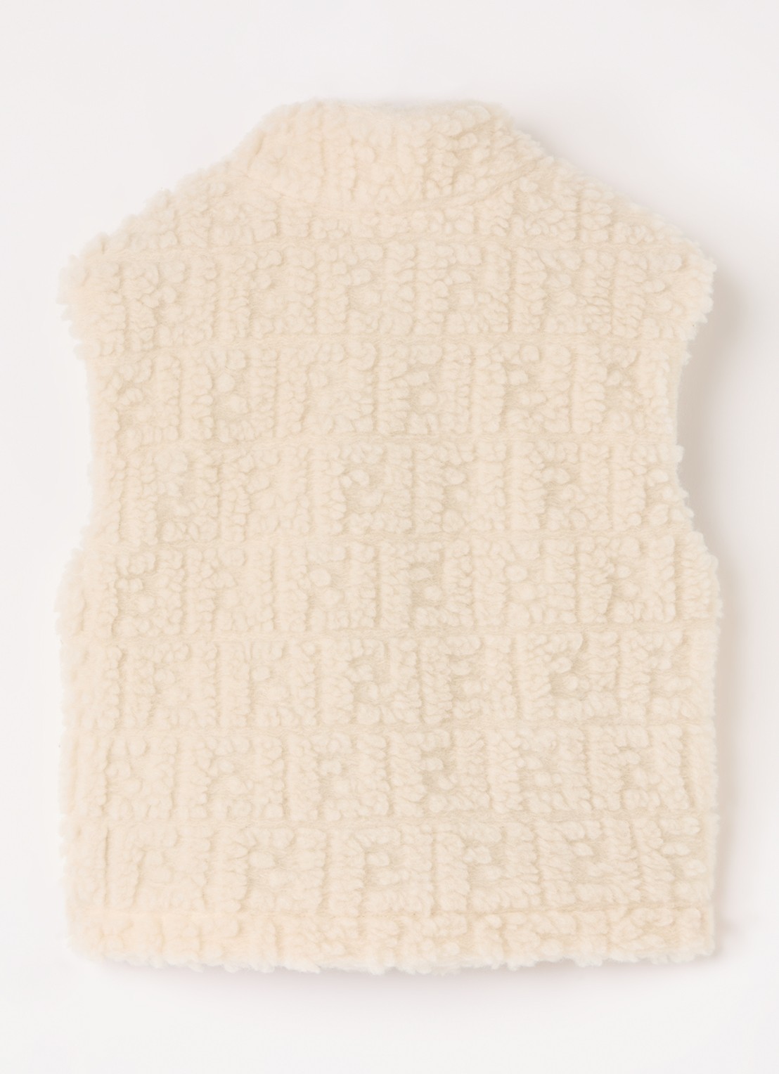 Fendi Bodywarmer van teddy - achterkant 3 beige