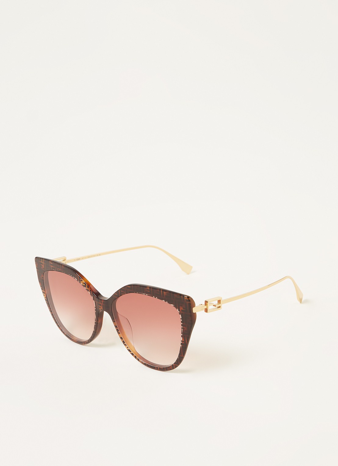 Fendi Cat Eye zonnebril FN000578 - voorkant bruin