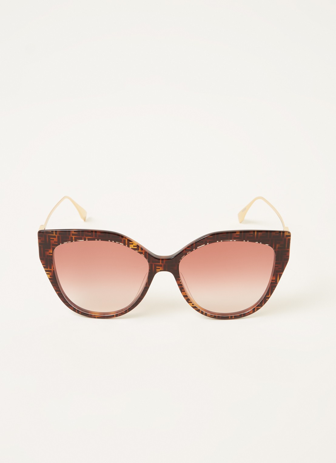 Fendi Cat Eye zonnebril FN000578 - voorkant 2 bruin
