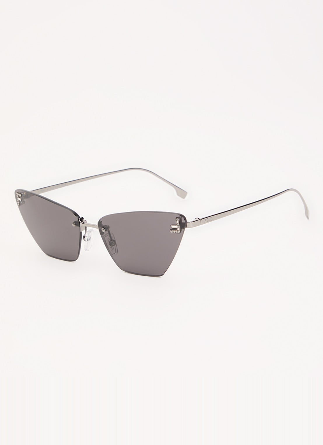 Fendi Cat Eye zonnebril FN000843 - voorkant zwart