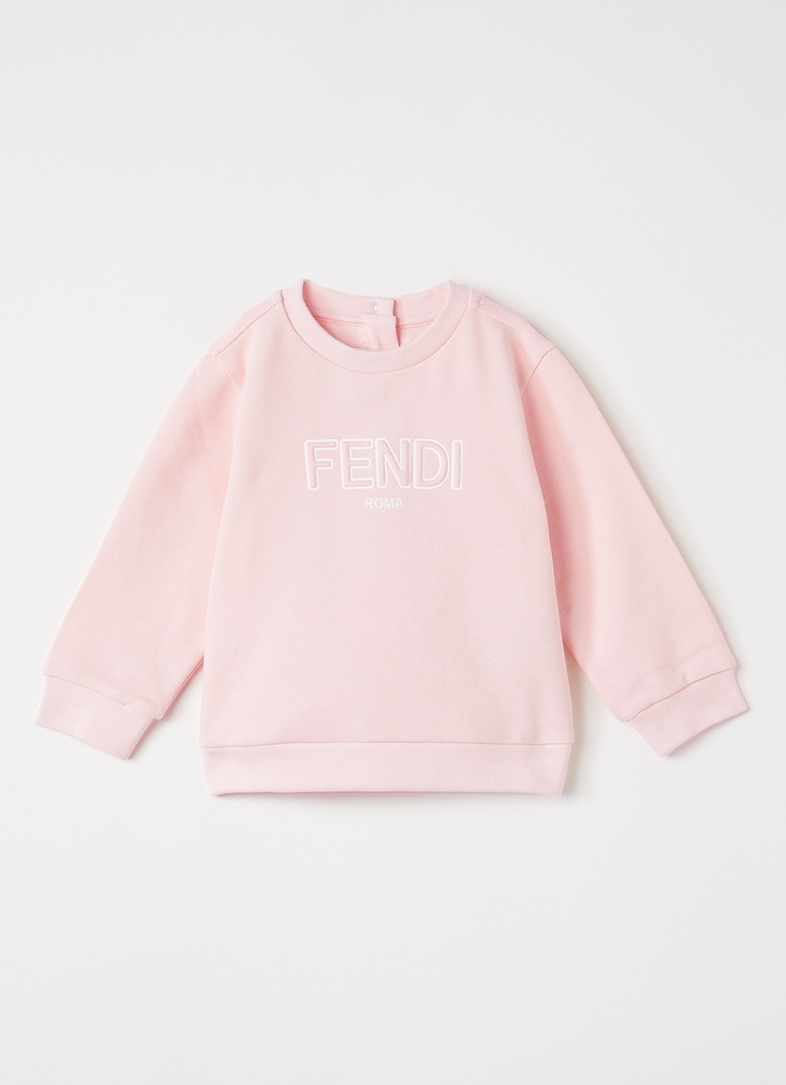Fendi Felpa sweater met logoprint - voorkant roze