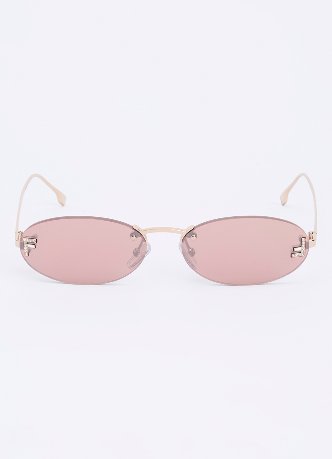 Fendi Fendi First Crystal zonnebril FE4075US - detail 2 zilver
