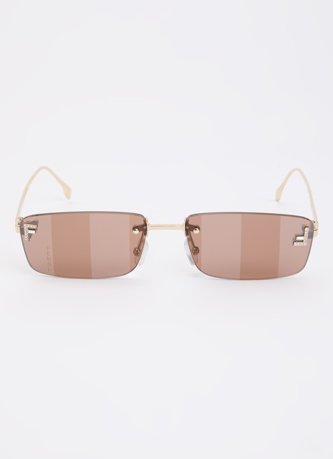 Fendi Fendi First Crystal zonnebril FE4172US - detail goud