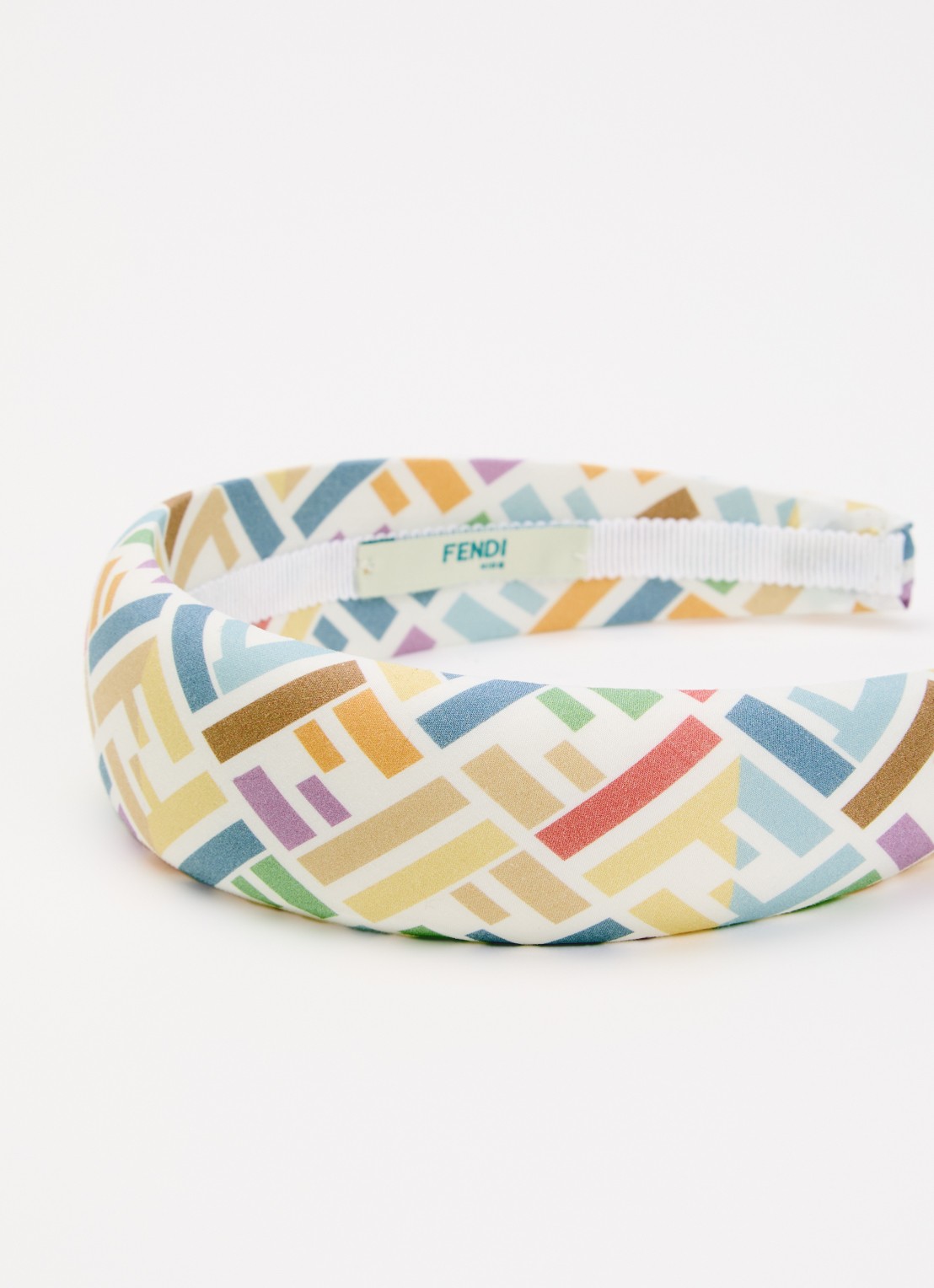 Fendi Haarband met logoprint  - voorkant 2 wit
