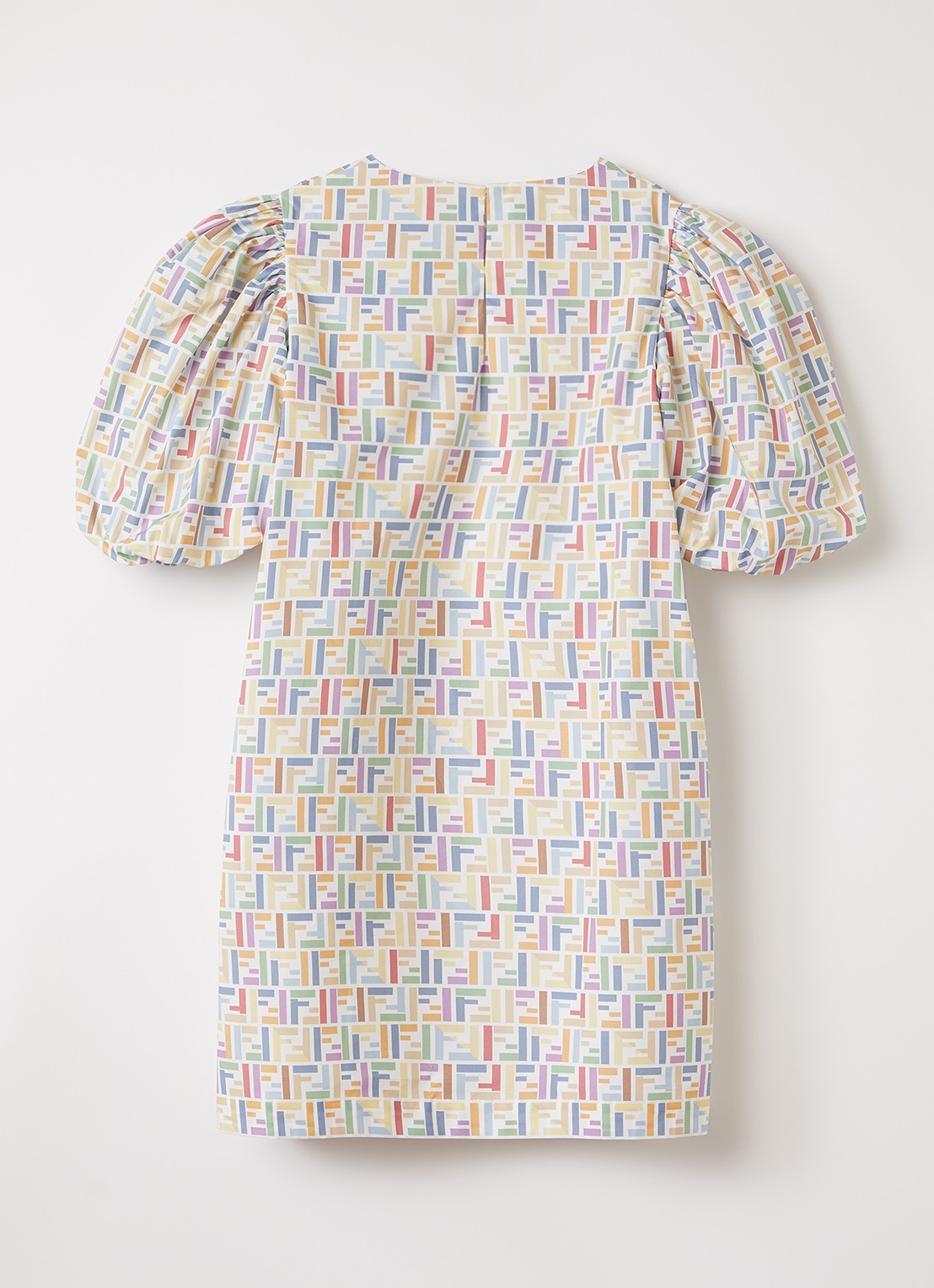 Fendi Jurk met logo - voorkant 3 multicolor