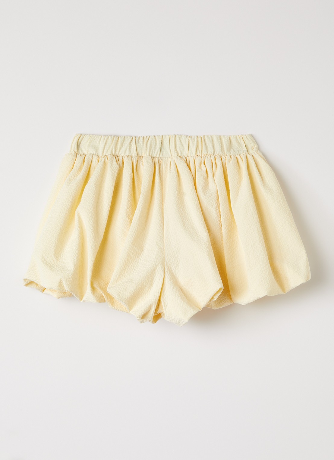 Fendi Loose fit korte broek met logoborduring - voorkant 2 lichtgeel