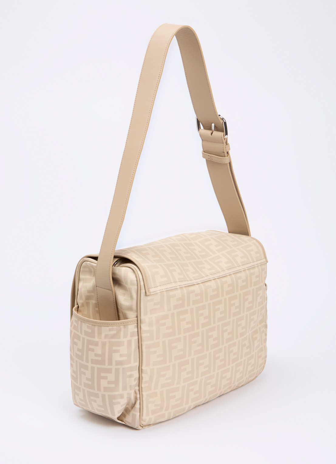 Fendi Luiertas met kalfsleren details en verschoningsmat - achterkant 6 beige