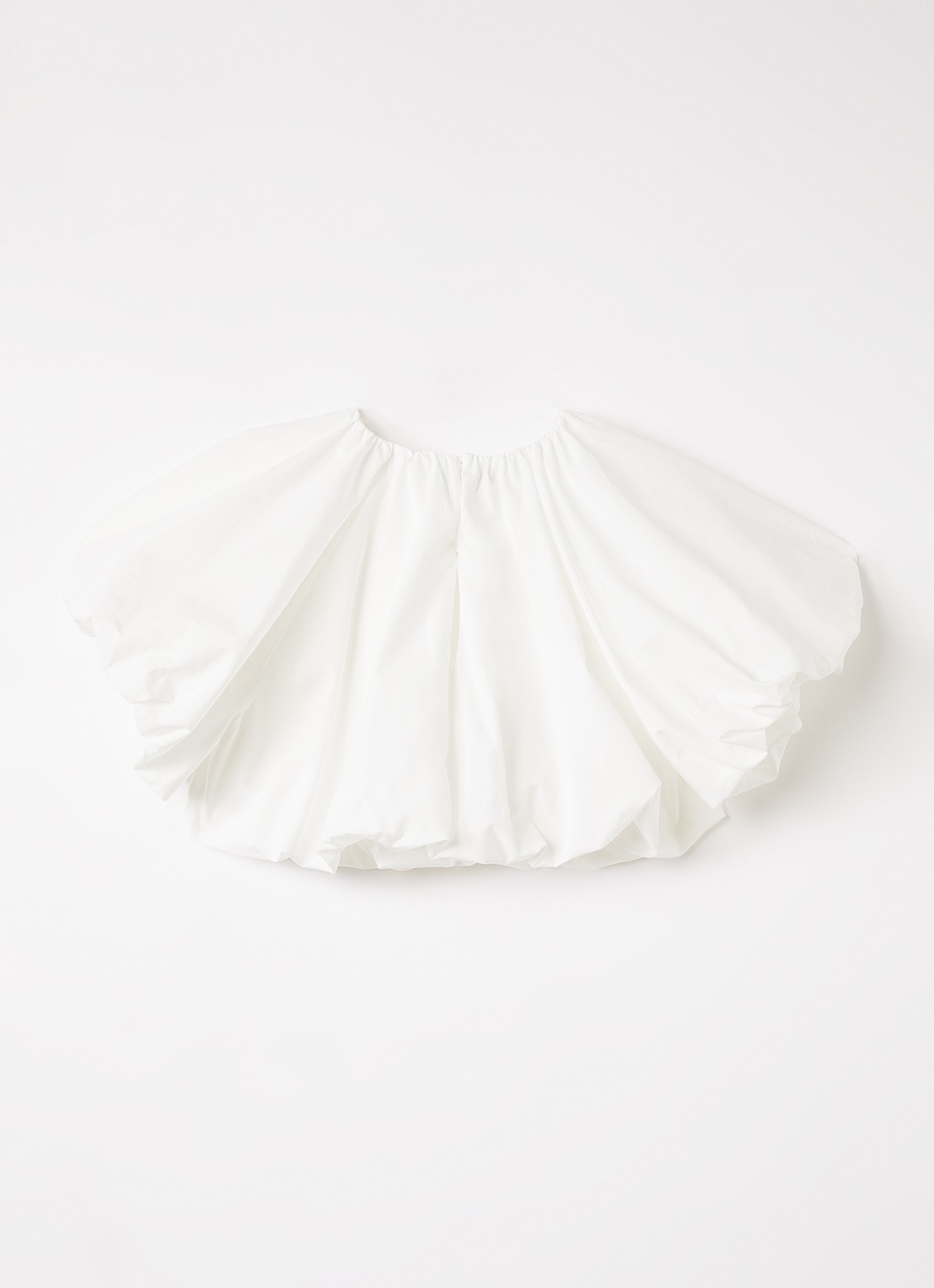 Fendi Popeline top met ballonmouw - voorkant 2 wit