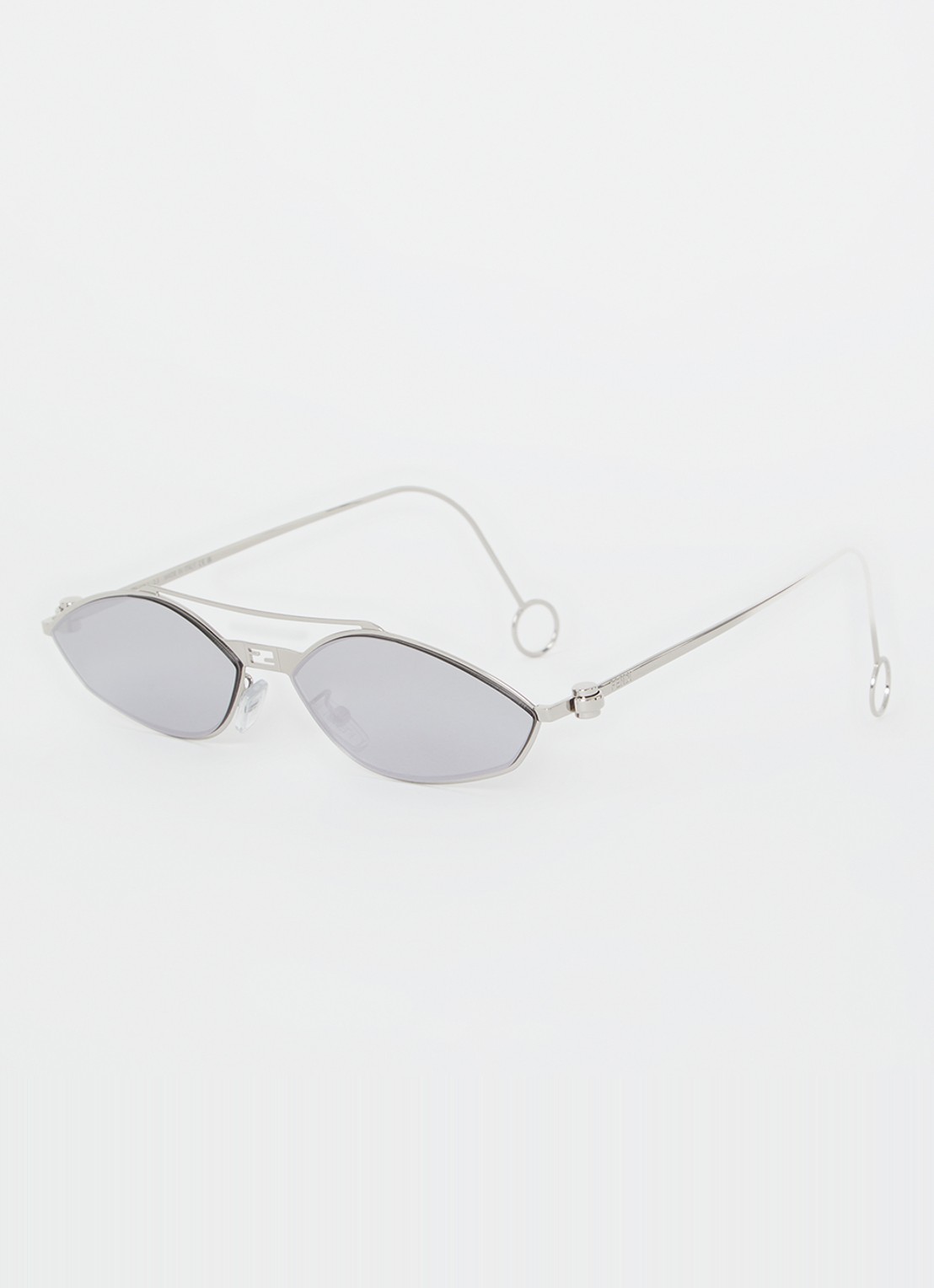 Fendi Retro zonnebril FE40114U - voorkant zilver