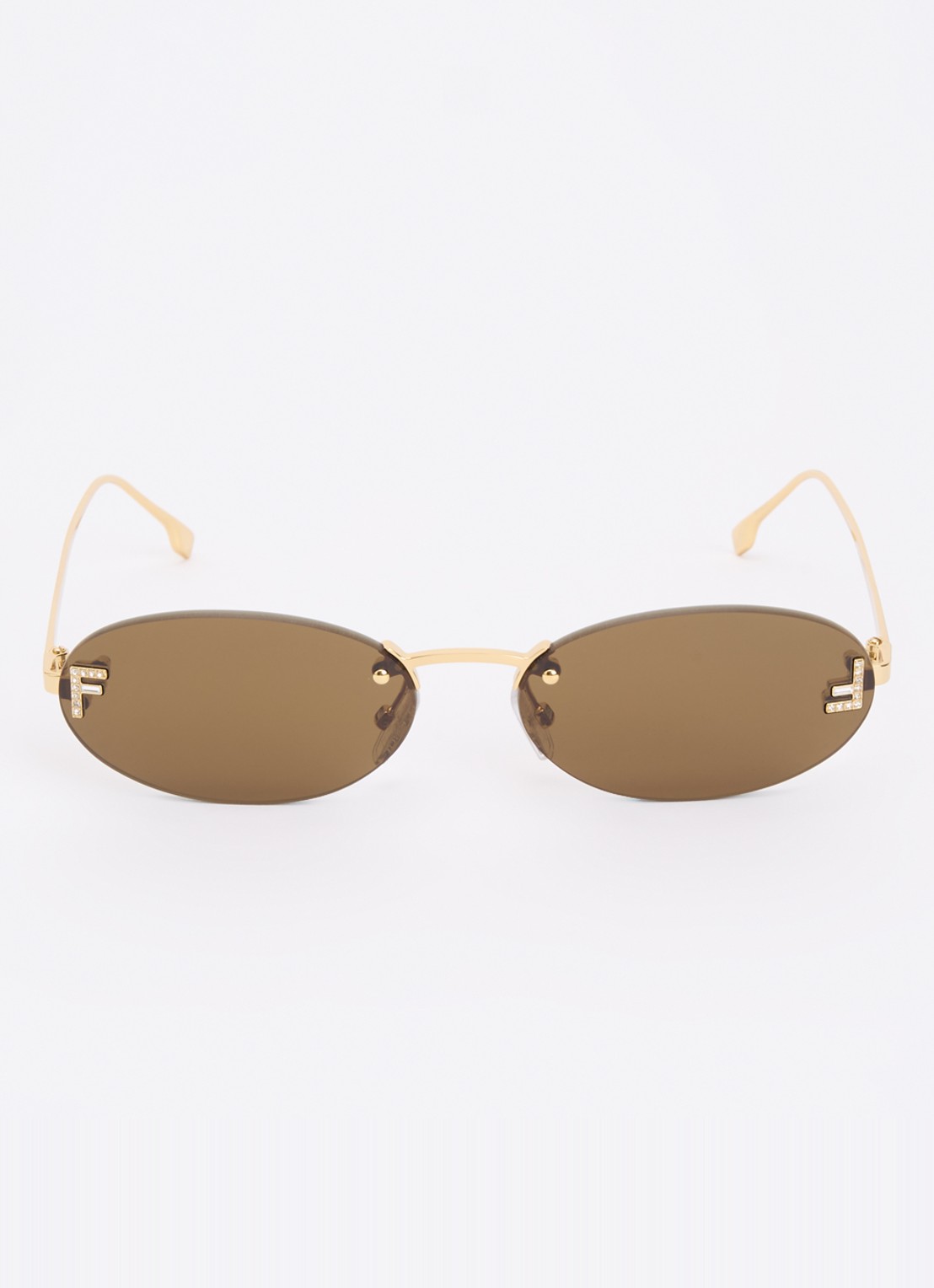 Fendi Retro zonnebril FE4075US - detail 2 goud