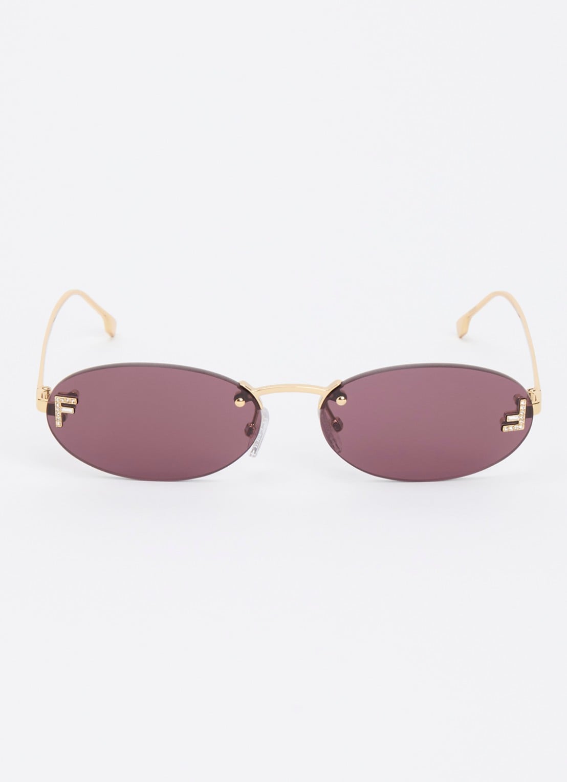 Fendi Retro zonnebril FE4075US - detail 2 goud