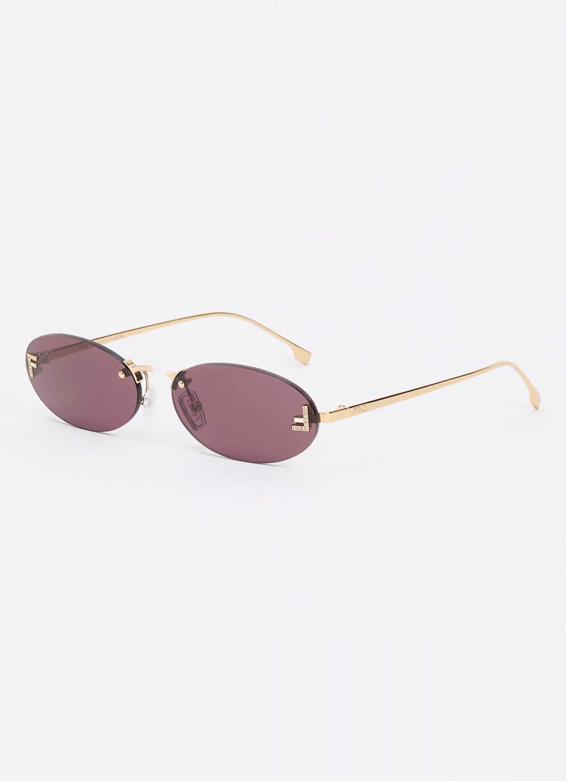 Fendi Retro zonnebril FE4075US - voorkant goud