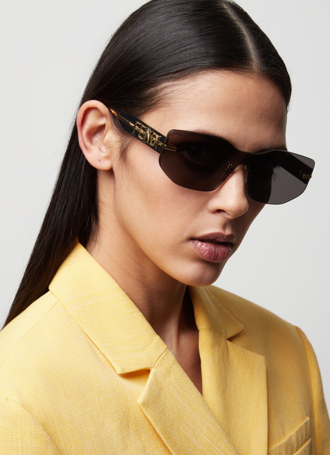 Fendi Retro zonnebril FN000634 - voorkant 5 goud