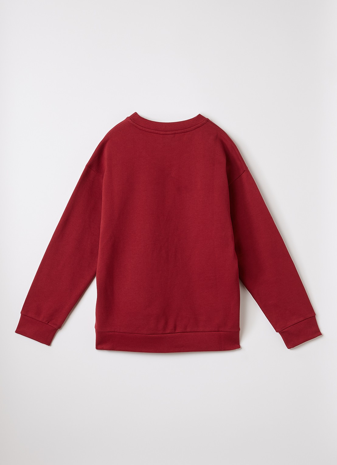 Fendi Sweater met logoprint - voorkant 2 donkerrood