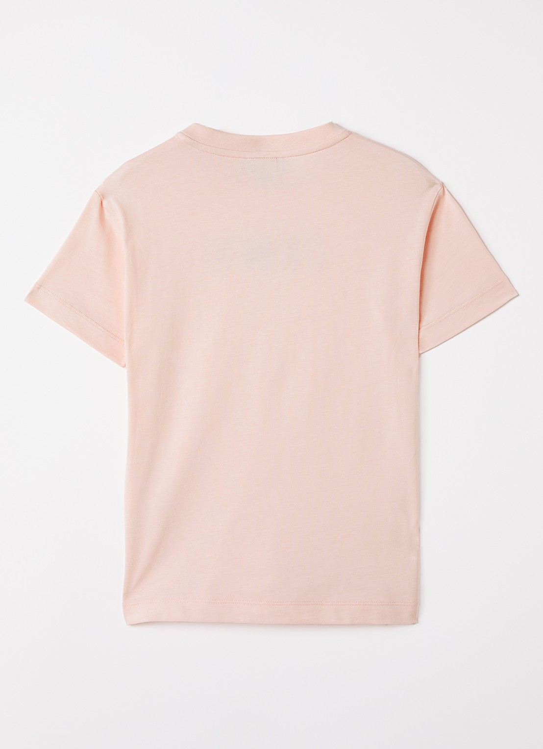 Fendi T-shirt met logoborduring - voorkant 2 zalmroze