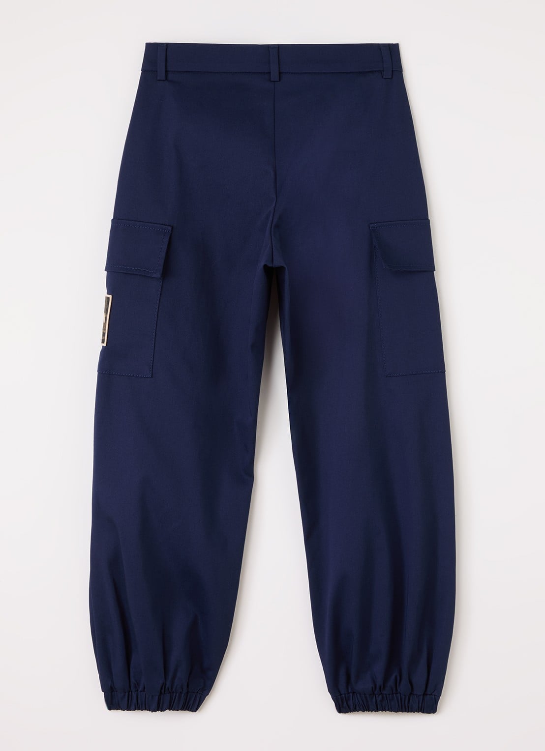 Fendi Tapered fit cargobroek met klepzakken - voorkant 3 donkerblauw