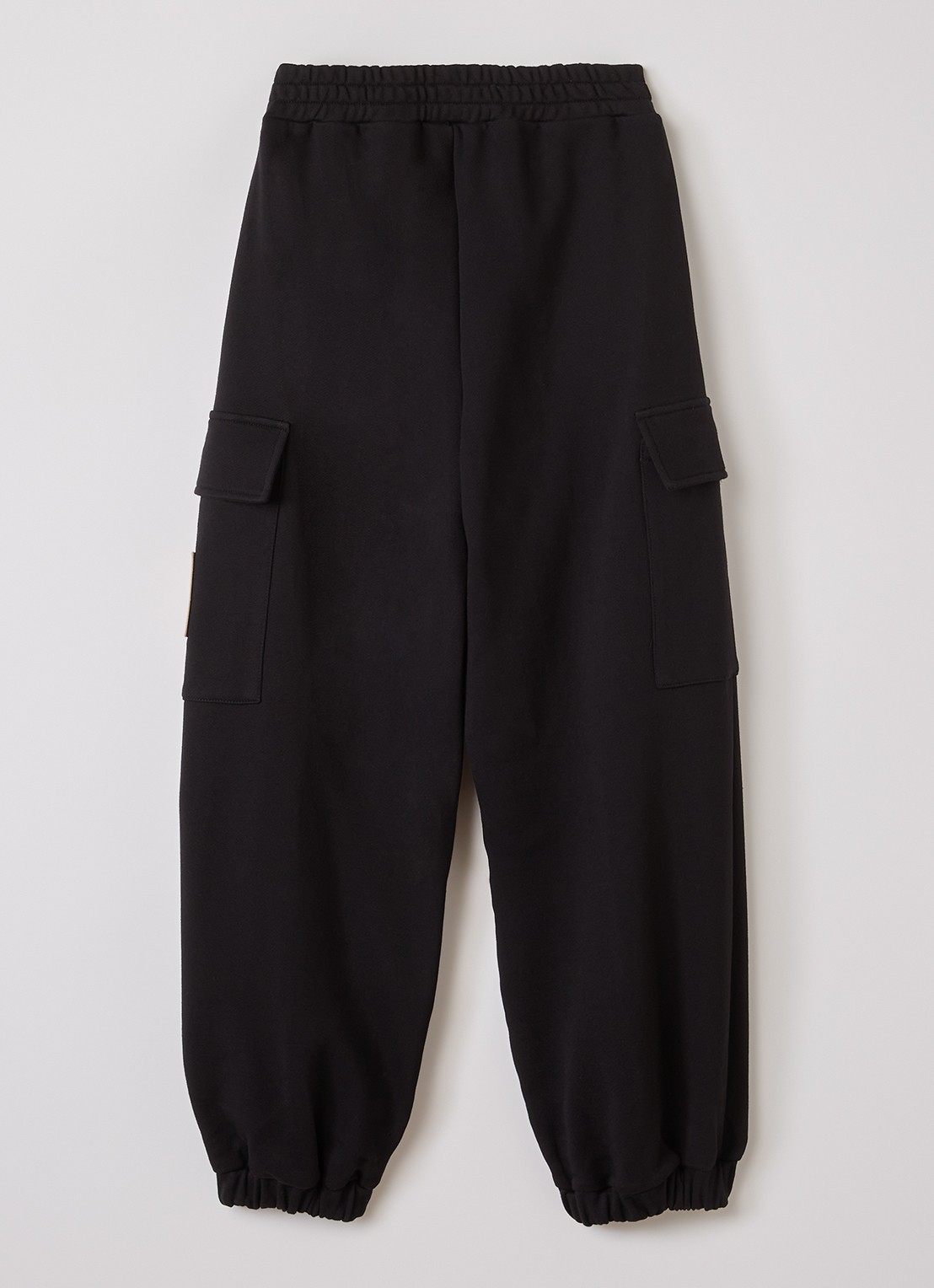 Fendi Tapered fit cargobroek met logo - voorkant 2 zwart