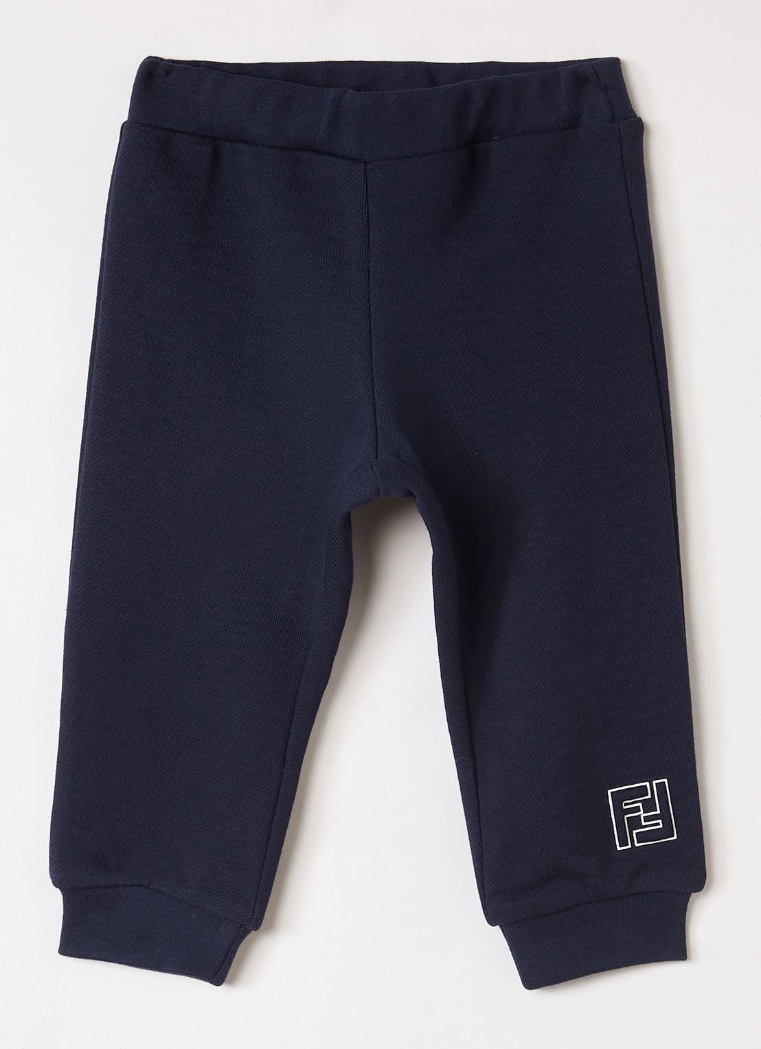 Fendi Tapered fit joggingbroek met 3D logo - voorkant 2 donkerblauw