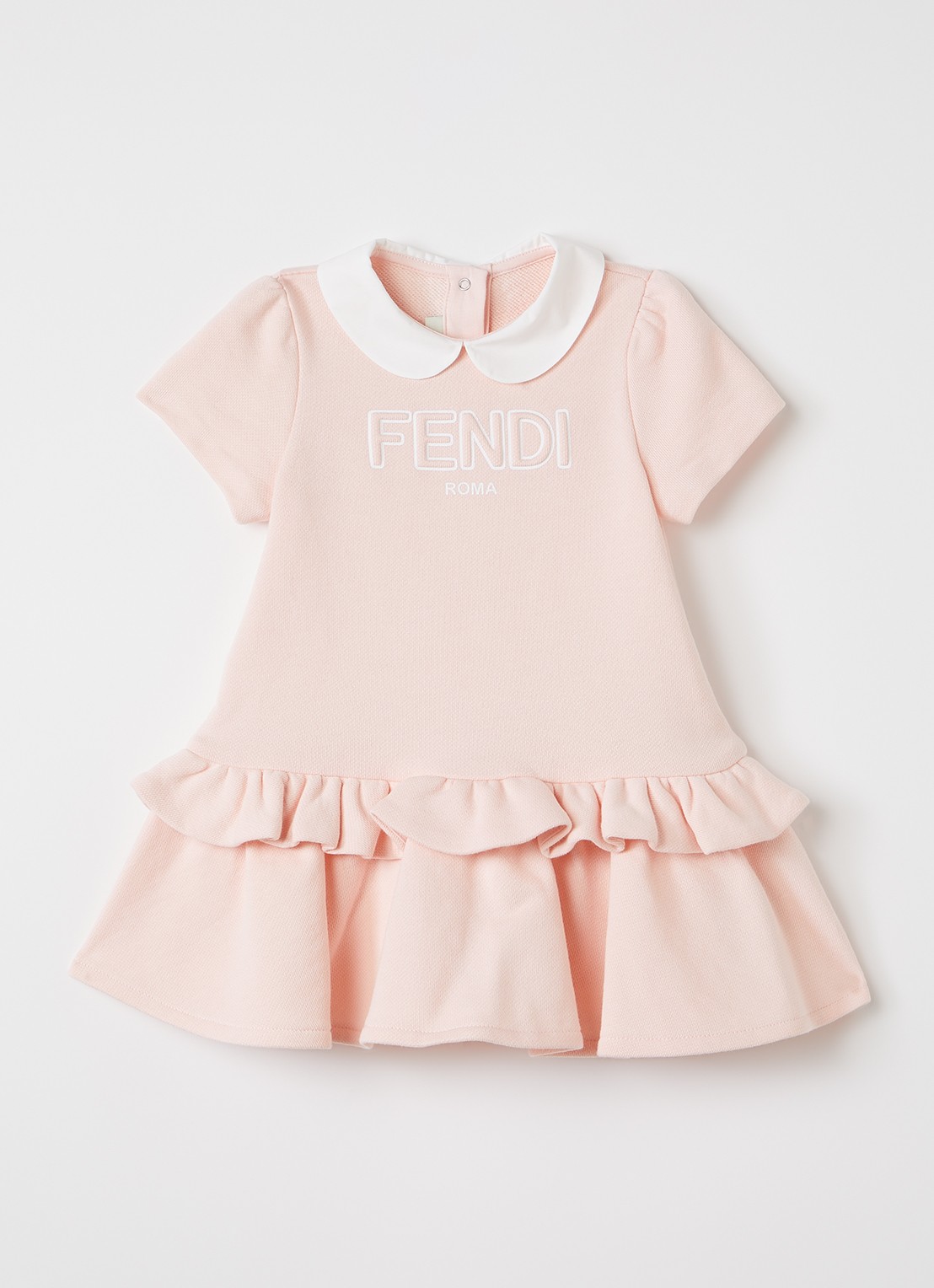 Fendi Trui-jurk met logo - voorkant 2 zalmroze