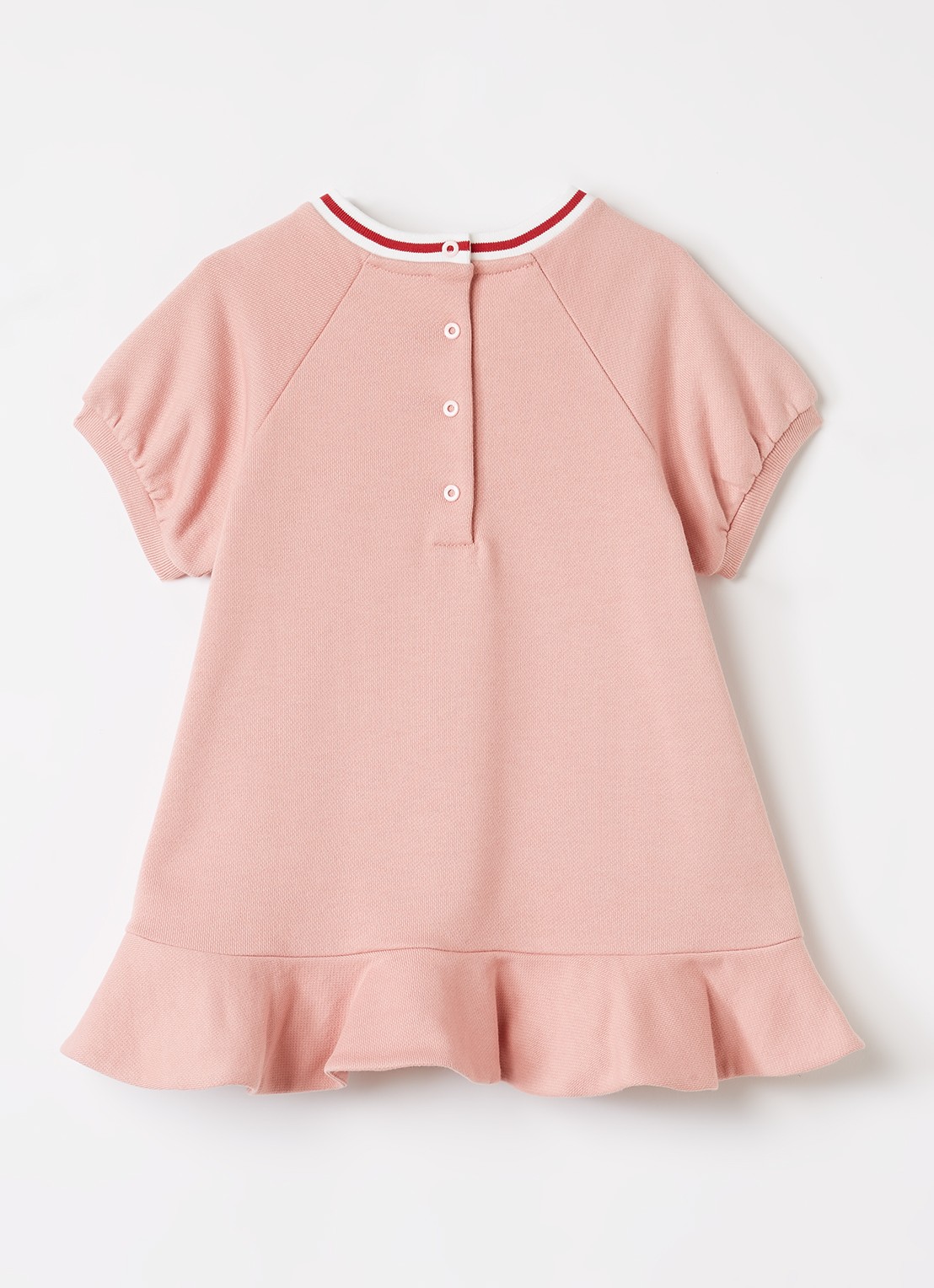Fendi Trui jurk met logoprint - voorkant 2 roze