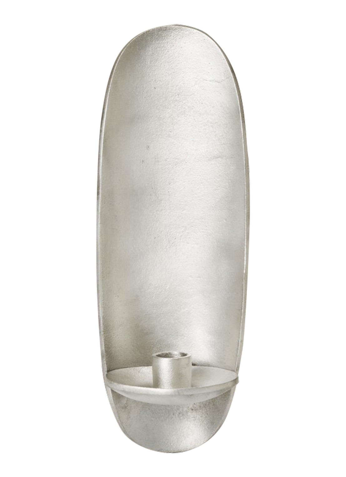 ferm LIVING Agapé kandelaar 30,5 cm - voorkant zilver