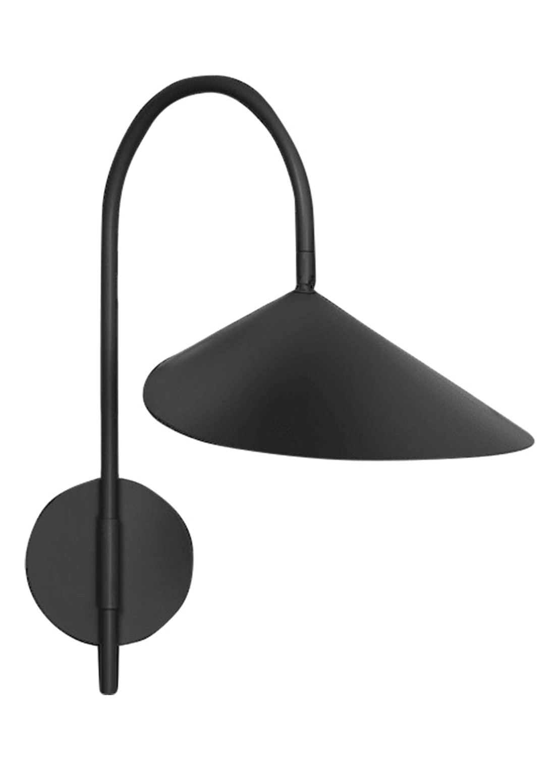 ferm LIVING Arum Swivel wandlamp - voorkant 2 zwart