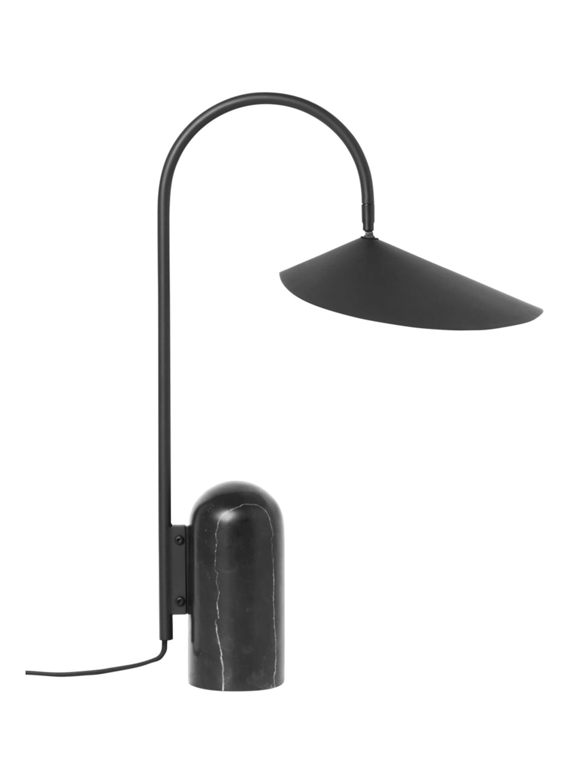 ferm LIVING Arum tafellamp - voorkant zwart