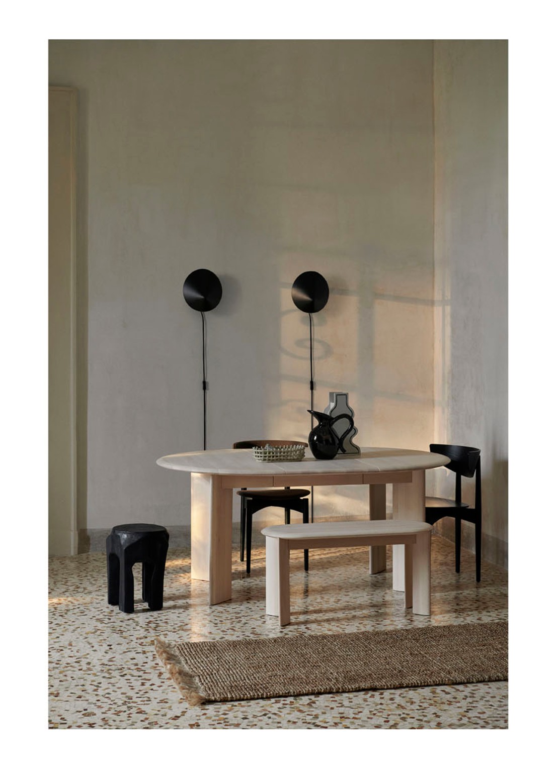 ferm LIVING Athens Runner tapijt 80 x 250 cm - detail 3 bruin