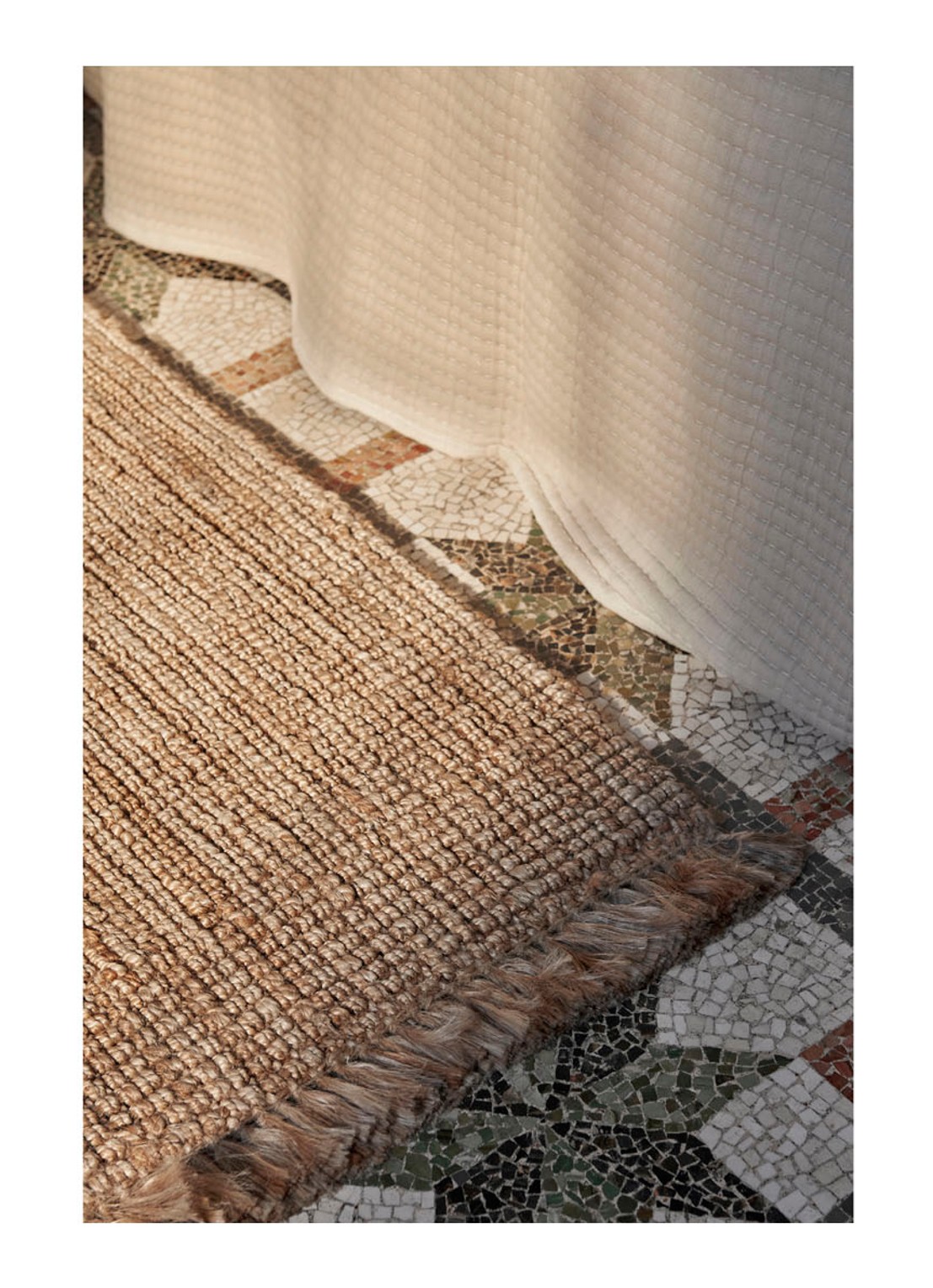 ferm LIVING Athens Runner tapijt 80 x 250 cm - voorkant 2 bruin