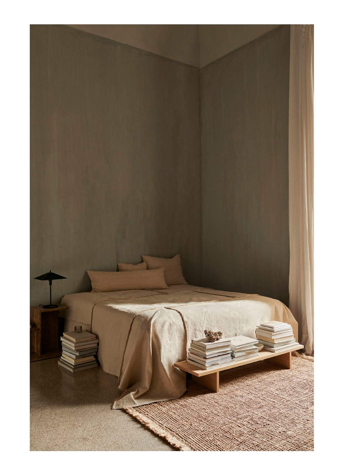 ferm LIVING Athens tapijt 200 x 140 cm - detail beige