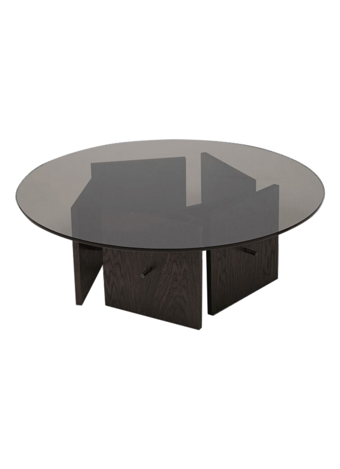 ferm LIVING Aukko salontafel 32 x Ø90 cm - voorkant multicolor