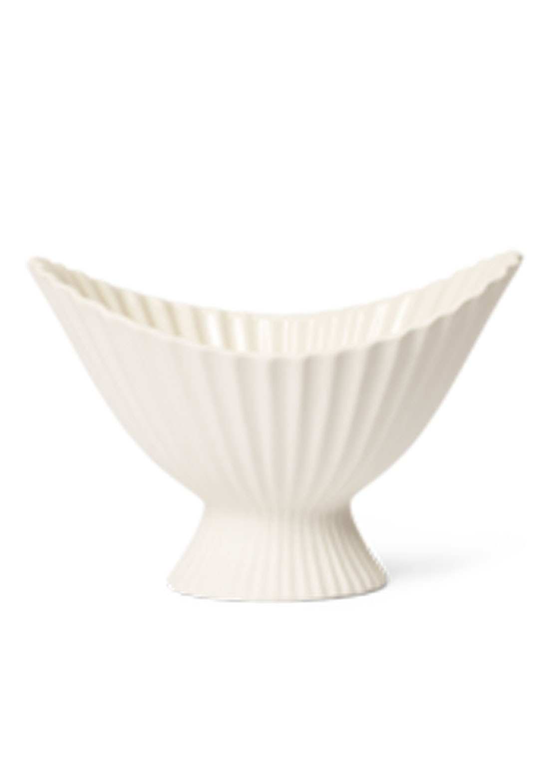 ferm LIVING B19 Fountain schaal  - voorkant gebroken wit