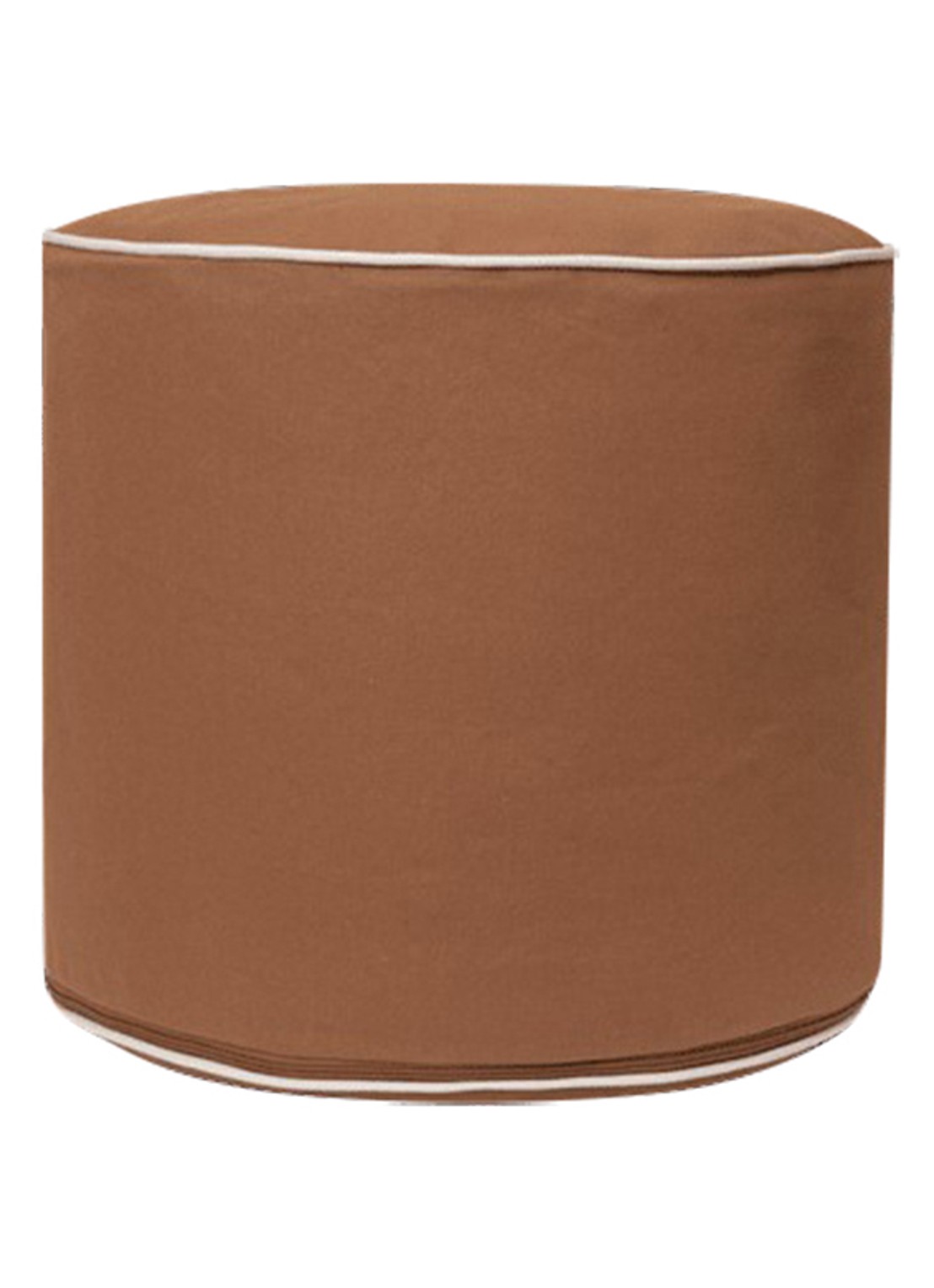 ferm LIVING Billow poef - voorkant lichtbruin