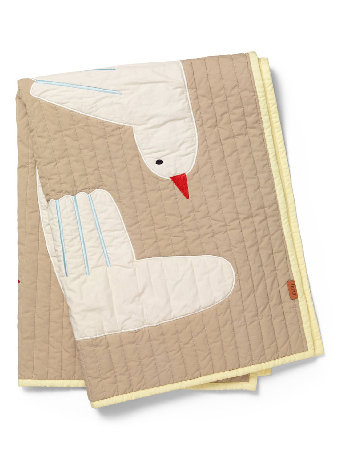 ferm LIVING Bird wanddeken  - detail zand