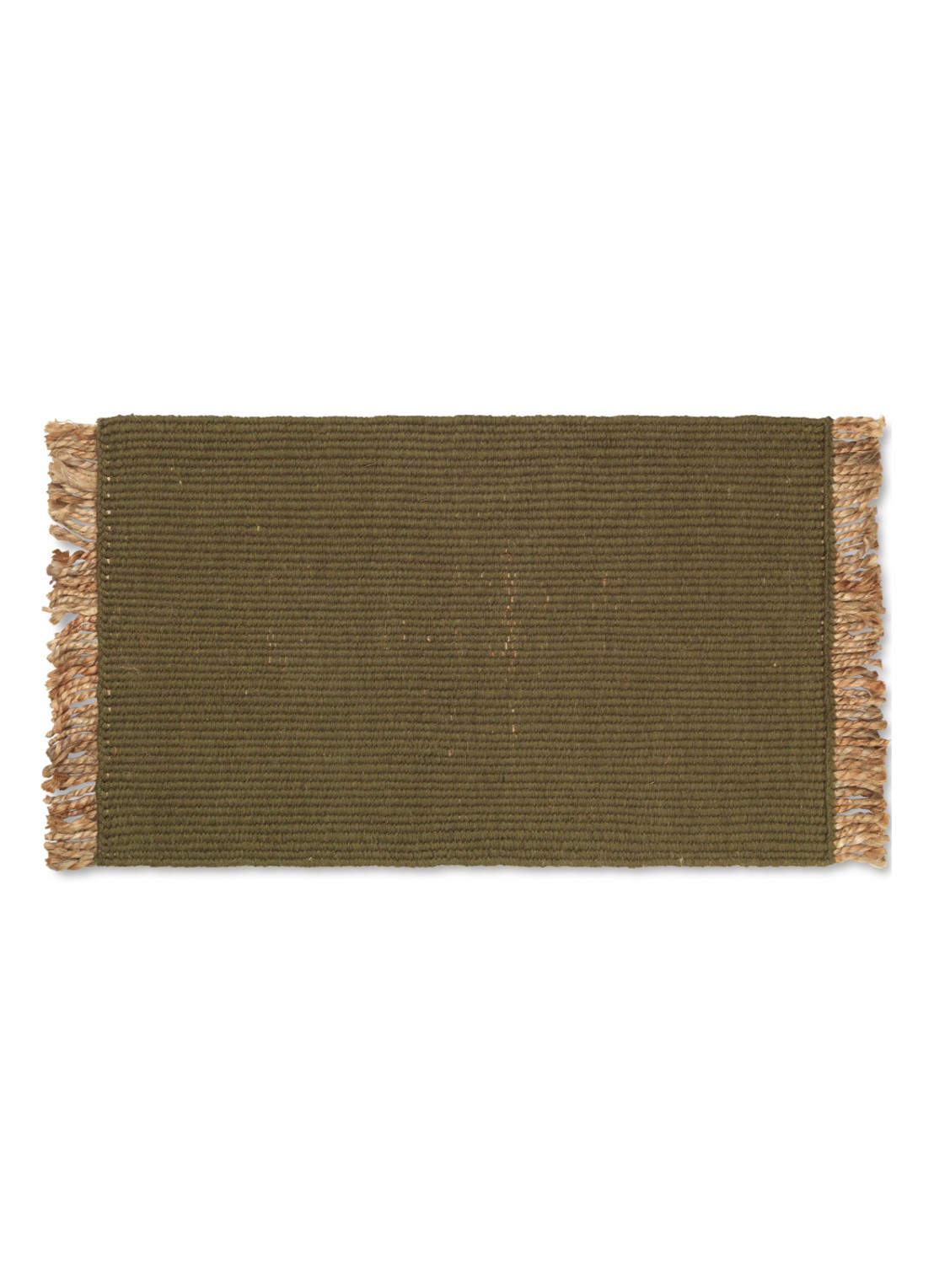 ferm LIVING Block deurmat 50 x 80 cm  - voorkant groen