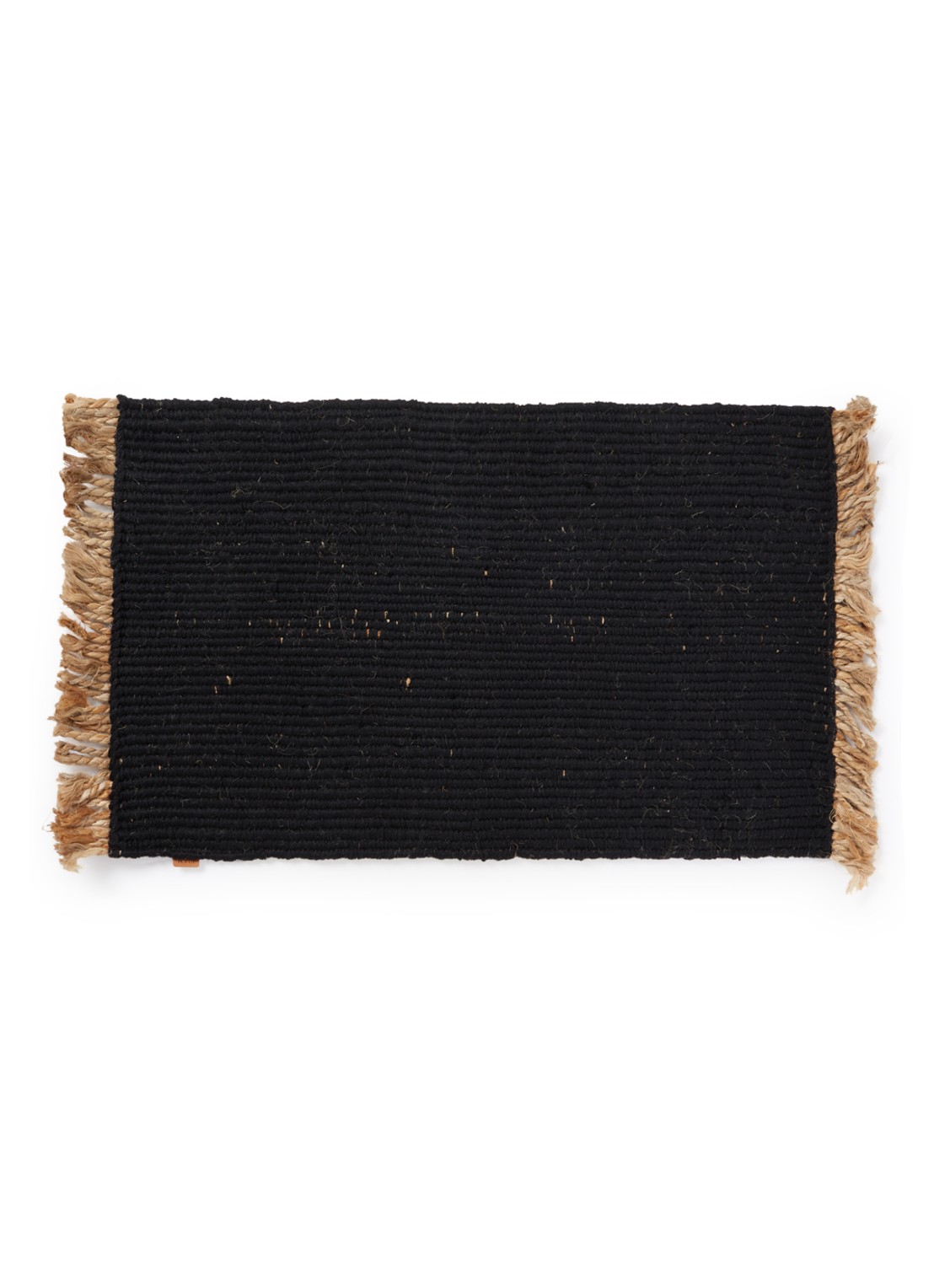 ferm LIVING Block deurmat 80 x 50 cm - voorkant zwart