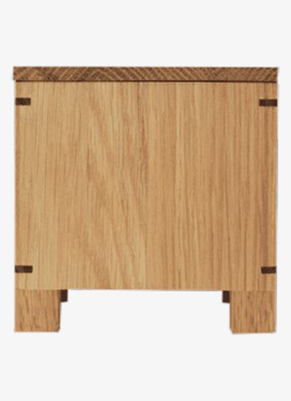 ferm LIVING Bon garlic opbergbox 12 x 12 cm - voorkant naturel